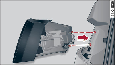 Installing rear light